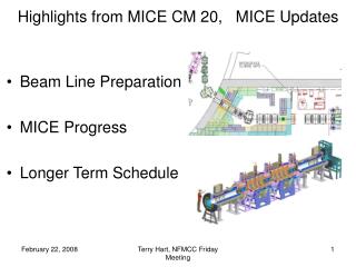 Highlights from MICE CM 20, MICE Updates