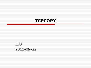 TCPCOPY