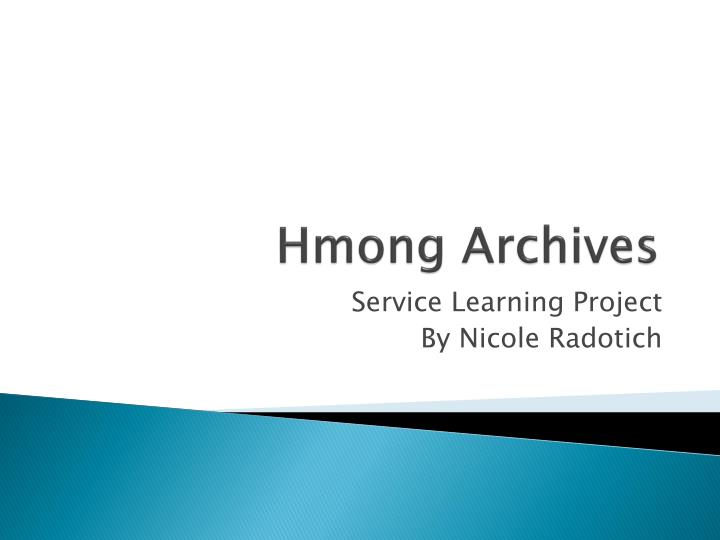 hmong archives