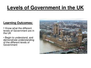 Levels of Government in the UK