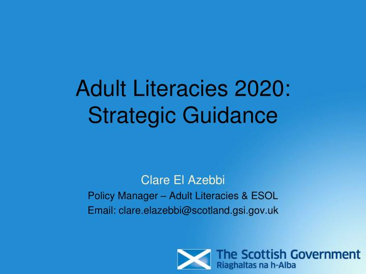 adult literacies 2020 strategic guidance