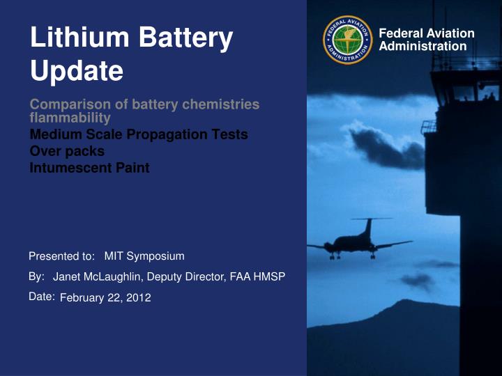 lithium battery update