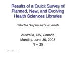 Insights into Evolving Health Sciences Libraries: Survey Results & Comments - slide 1