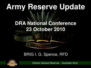 Director General Reserves - Australian Army
