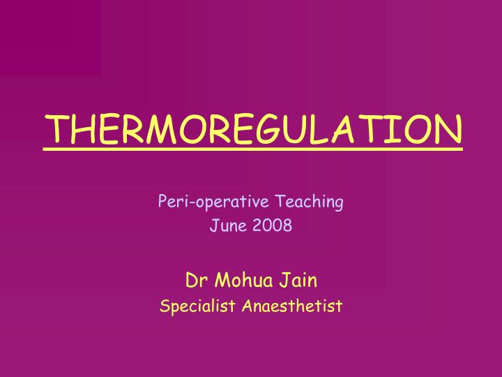 thermoregulation