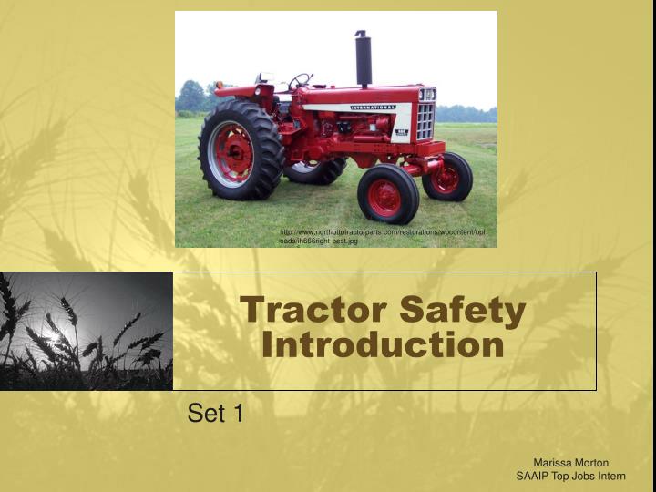 tractor safety introduction