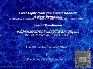 First Light from the Fossil Record: A New Synthesis