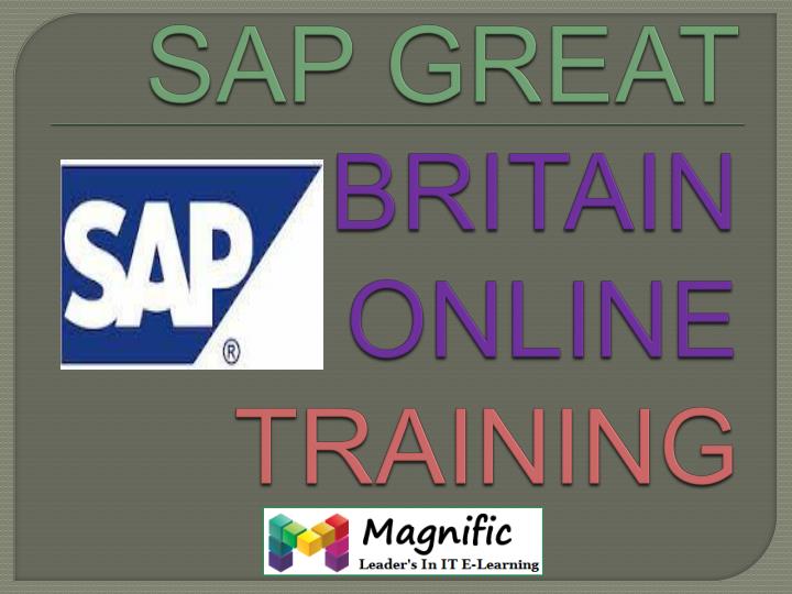 sap great britain online training