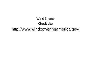 Wind Energy Check site windpoweringamerica/