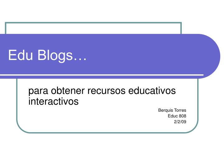 edu blogs