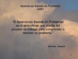 aprendizaje basado en problemas abp