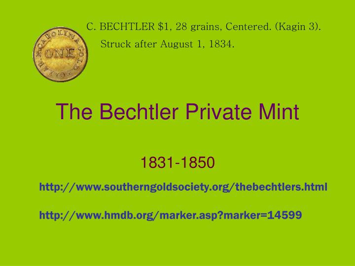 the bechtler private mint
