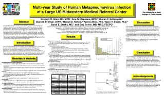 Multi-year Study of Human Metapneumovirus Infection