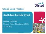 Ofsted Good Practice