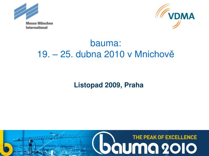 bauma 19 25 dubna 2010 v mnichov