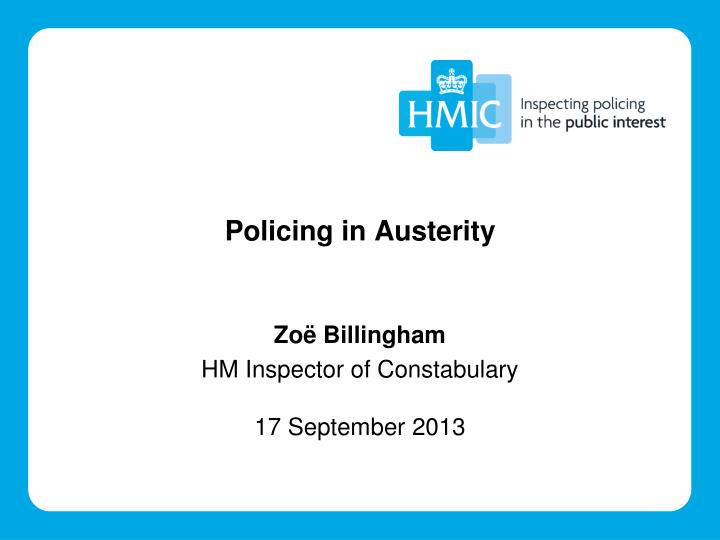 policing in austerity