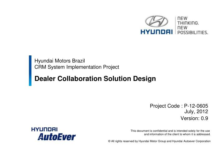 hyundai motors brazil crm system implementation project