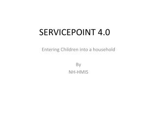 SERVICEPOINT 4.0