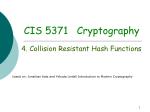 Collision-Resistant Hash Functions: Foundations and Practical Applications - slide 1