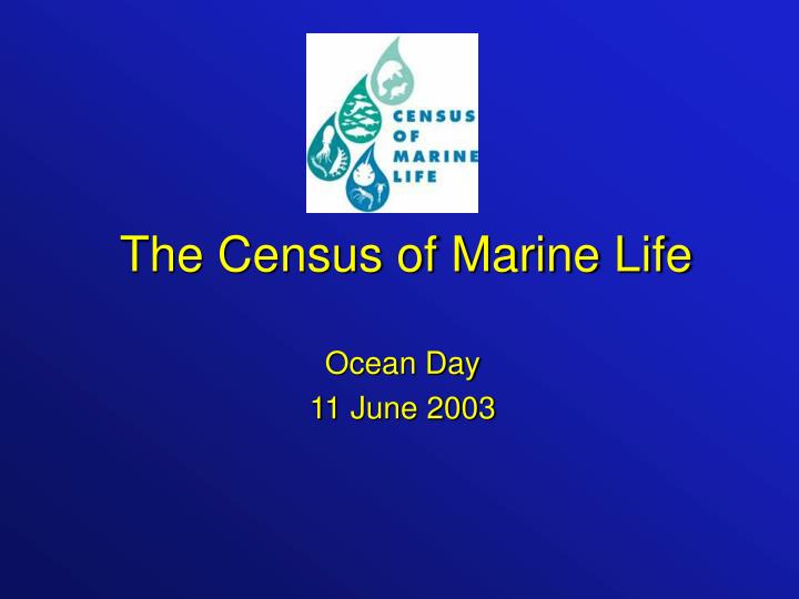 the census of marine life