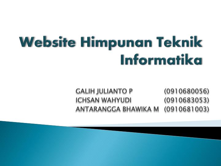 website himpunan teknik informatika