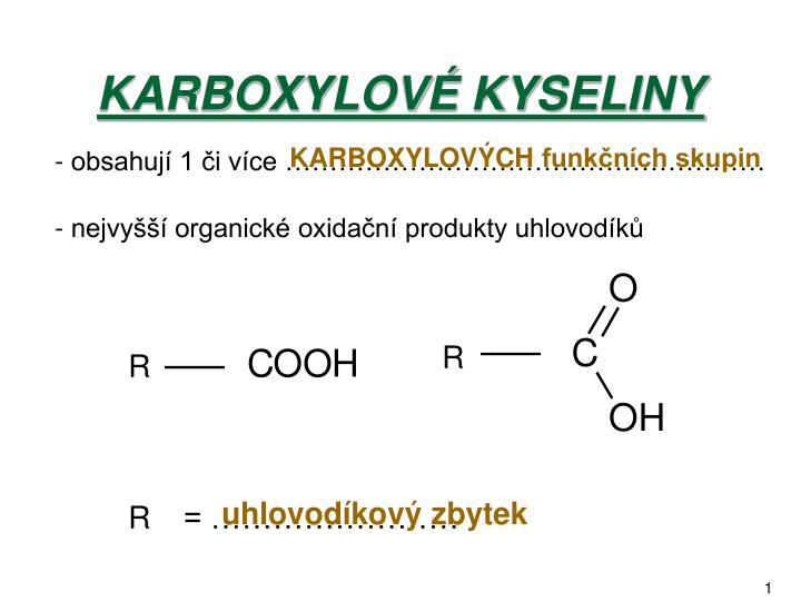 karboxylov kyseliny