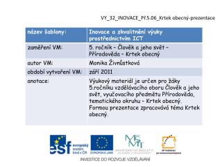 VY_32_INOVACE_Př.5.06_Krtek obecný-prezentace