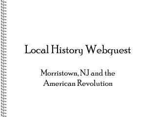 Local History Webquest