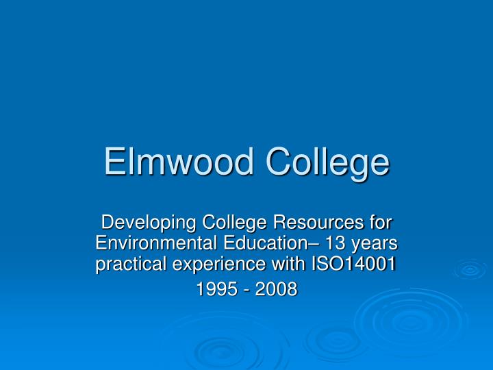 elmwood college