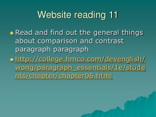 Website reading 11