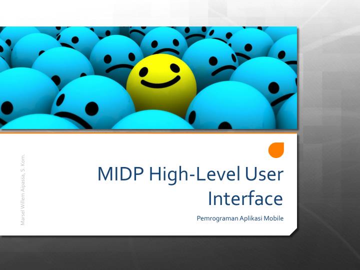 midp high level user interface