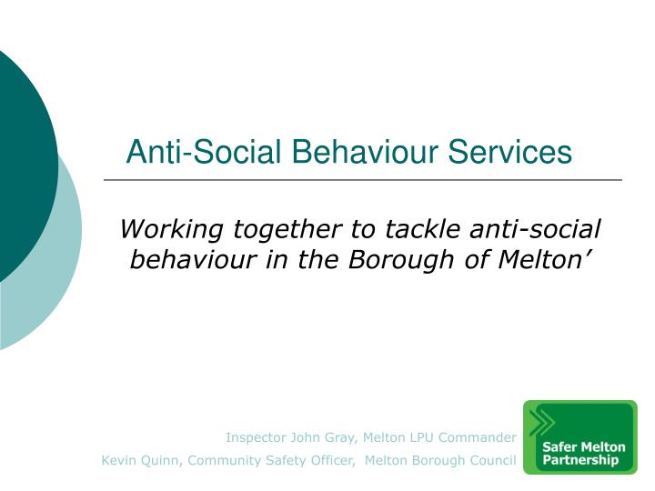 anti social behaviour services