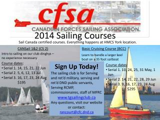 2014 Sailing Courses