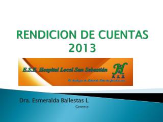rendicion de cuentas 2013