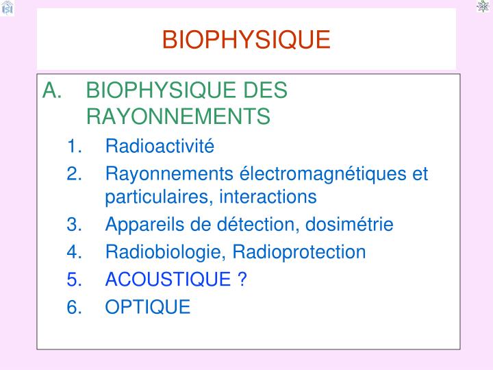 biophysique