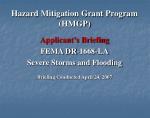 Hazard Mitigation Grant Program (HMGP) - slide 1