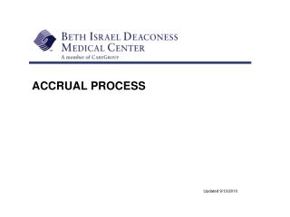 ACCRUAL PROCESS