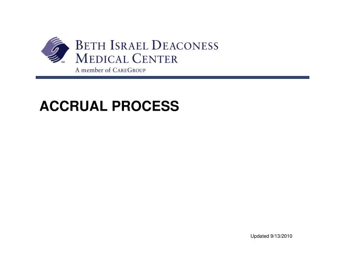 accrual process