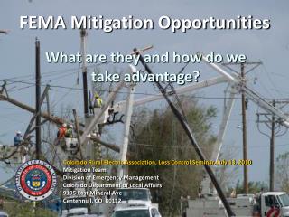 FEMA Mitigation Opportunities