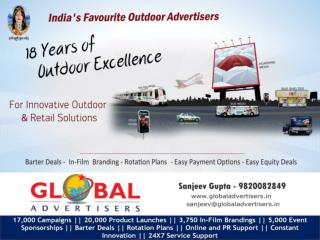OOH Promotion through flyover panel for Builders - Global Ad