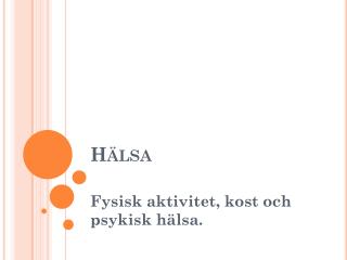 h lsa