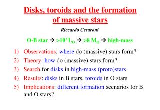 Disks, toroids and the formation of massive stars