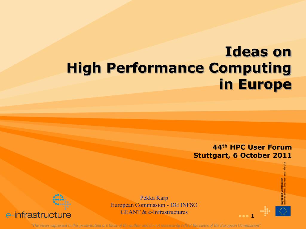 PPT - Advancing High-Performance Computing for Science and Innovation ...