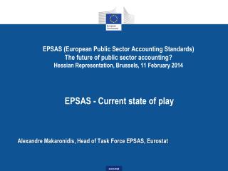 Alexandre Makaronidis , Head of Task Force EPSAS, Eurostat