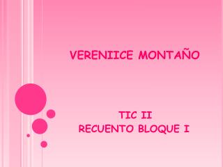vereniice monta o