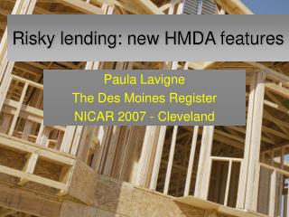 risky lending new hmda features