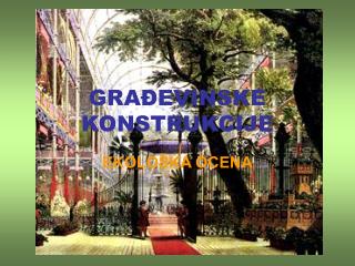 gra evinske konstrukcije