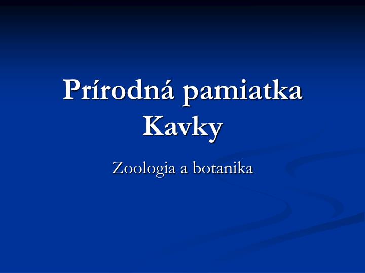 pr rodn pamiatka kavky