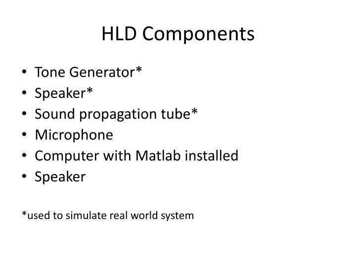 hld components