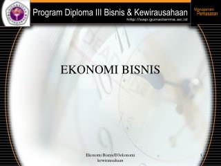 ekonomi bisnis